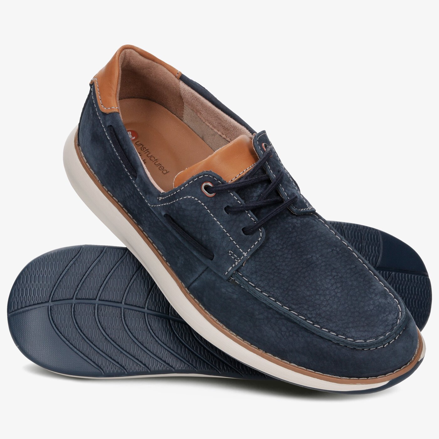 Męskie półbuty CLARKS UN PILOT LACE 26142939 kolor granatowy