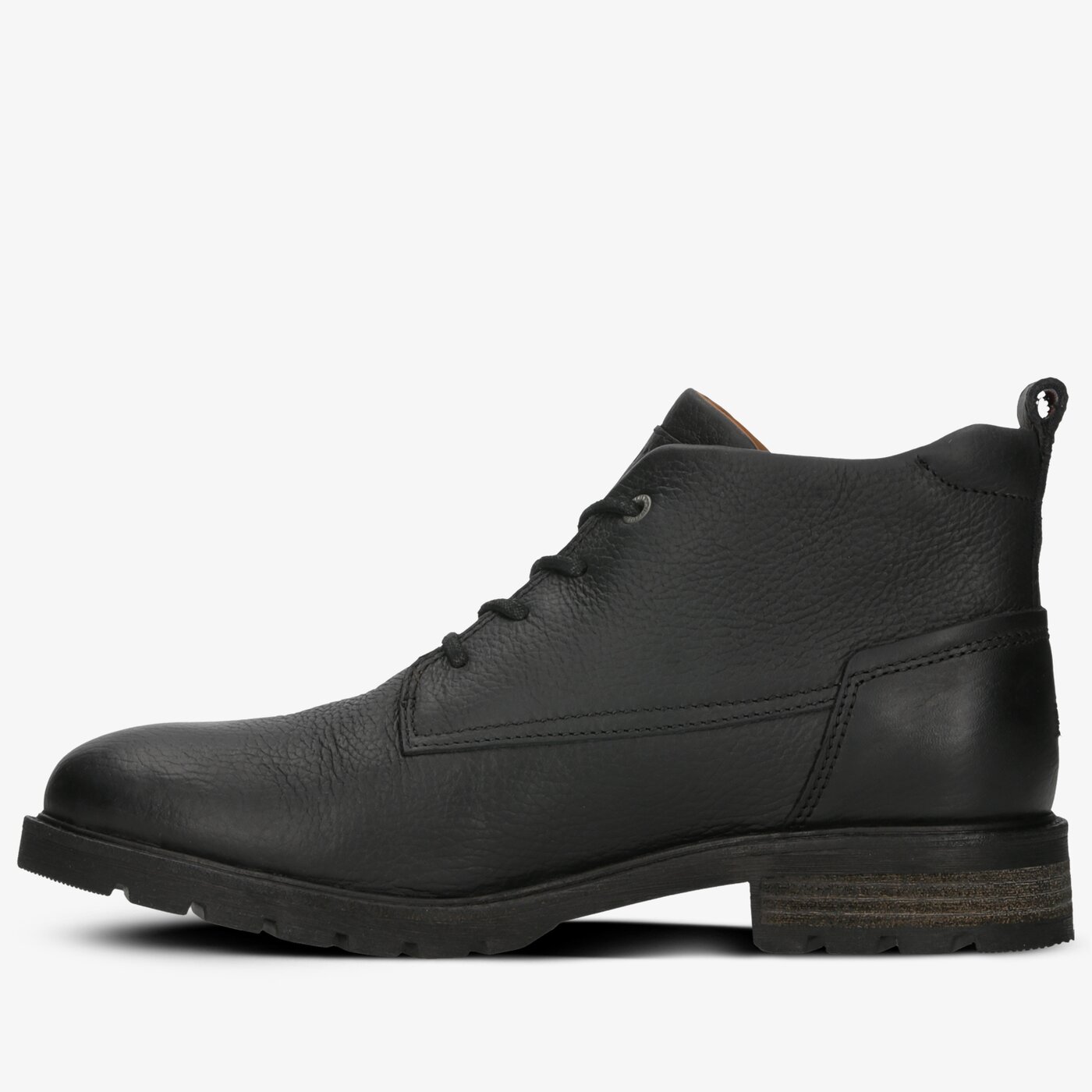 Męskie buty za kostkę TOMMY HILFIGER WINTER SHEARLING LINING BOOT fm0fm02437990 kolor czarny