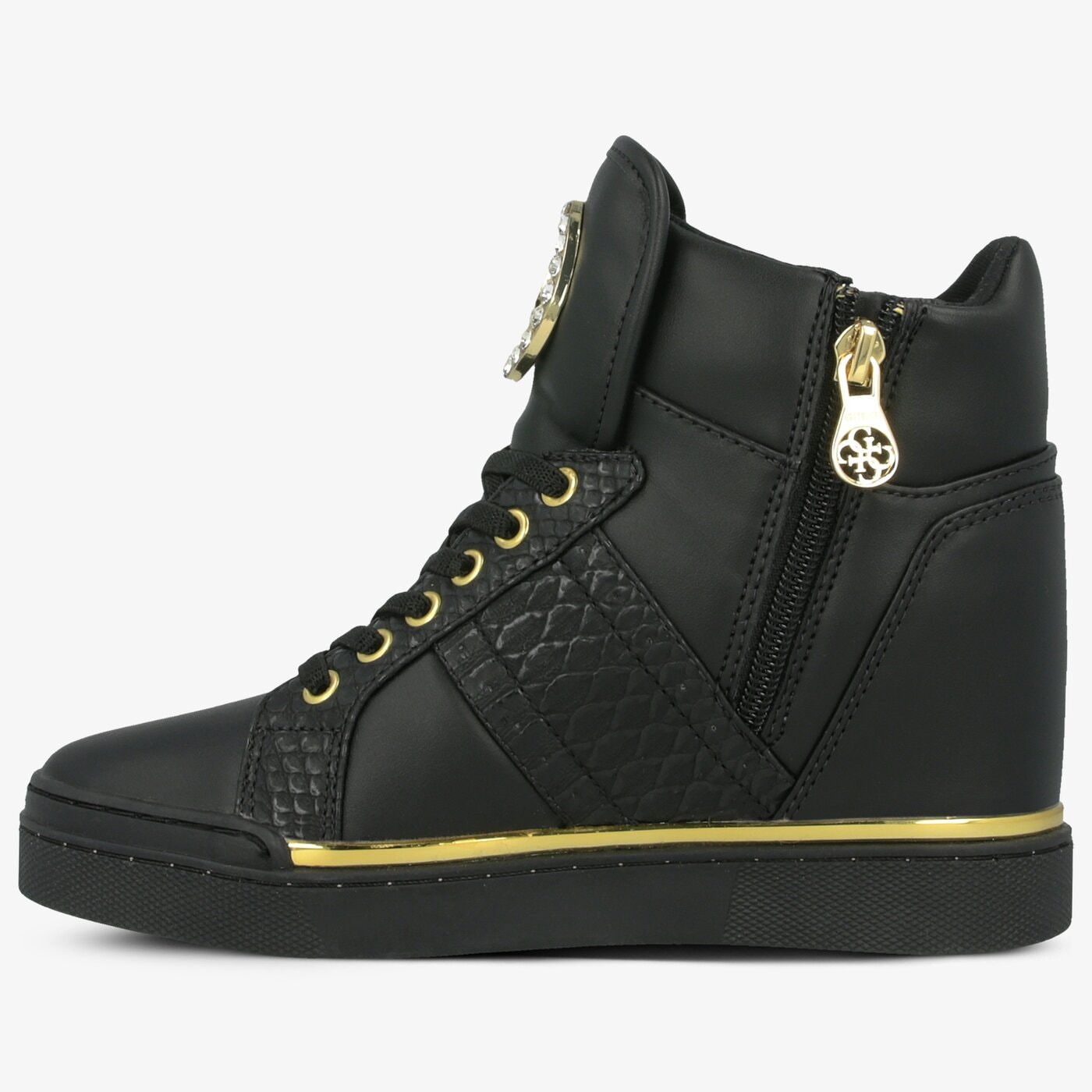 Damskie trampki GUESS FREETA fl5freele12black kolor czarny