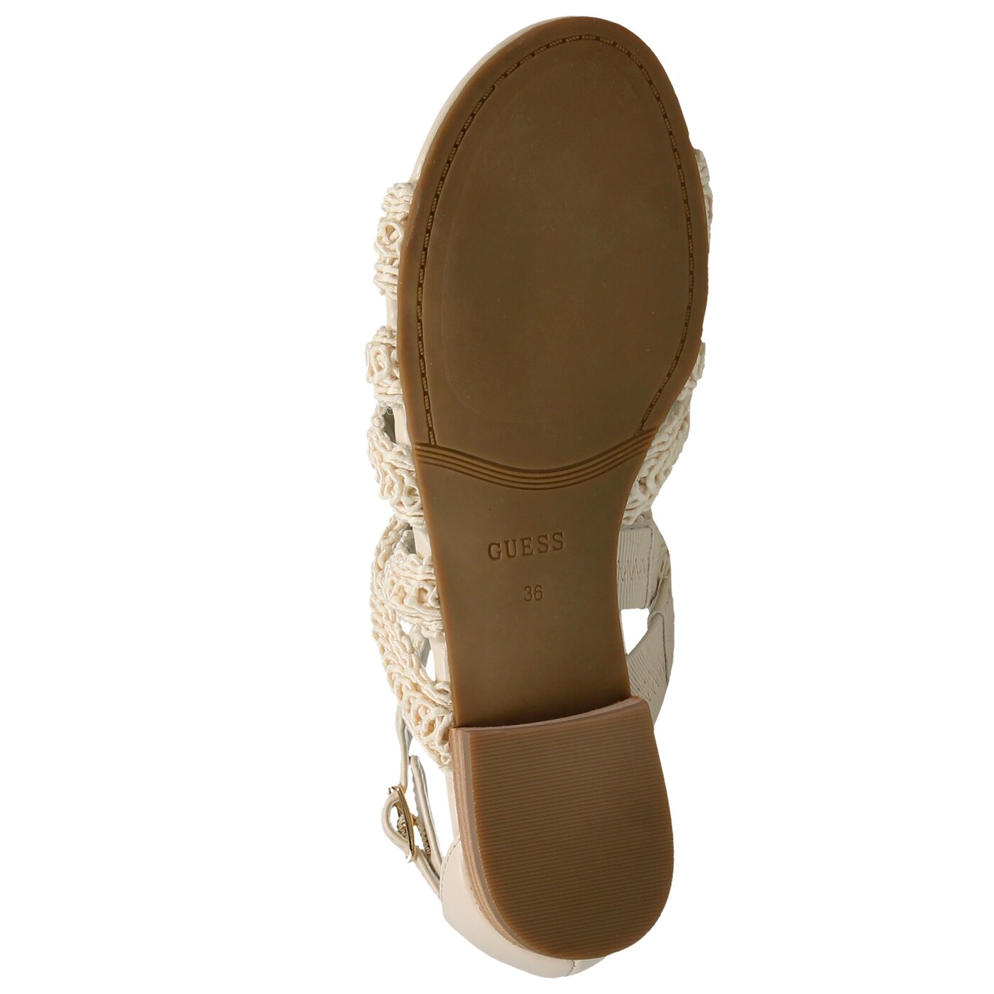 Damskie sandały GUESS DARIO SANDAL FABRIC fldro2fab03milk kolor beżowy