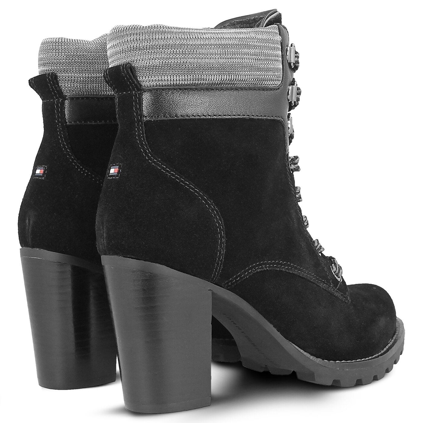 Damskie botki / sztyblety TOMMY HILFIGER ISABELLA 18B fw0fw01537990 kolor czarny