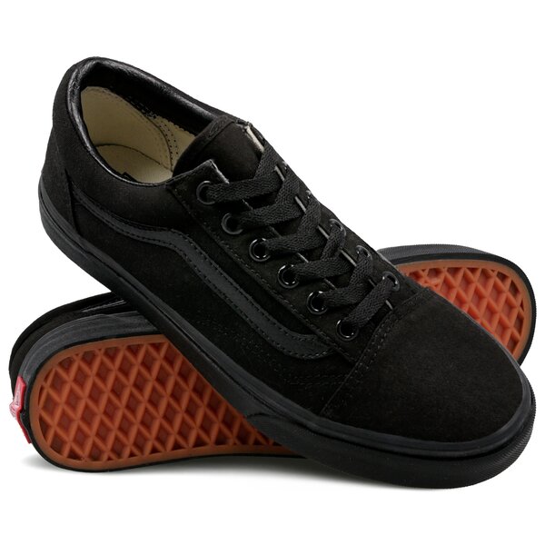 vans czarne z brazowa podeszwa