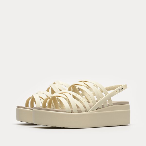 Damskie sandały CROCS BROOKLYN STRAPPY LOWWDG 2067512y2 kolor beżowy