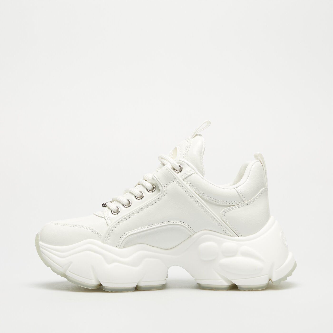 Damskie sneakersy (buty) BUFFALO BINARY GLAM 1630864 kolor biały