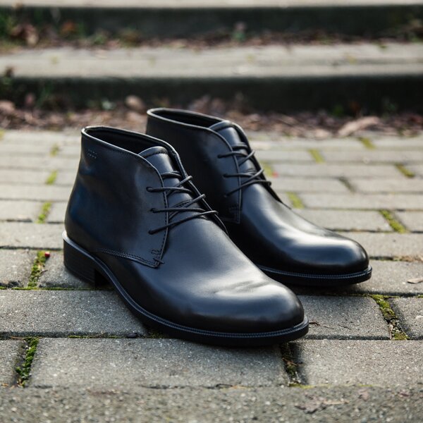 Męskie buty za kostkę ECCO HAROLD 63454401001 kolor czarny