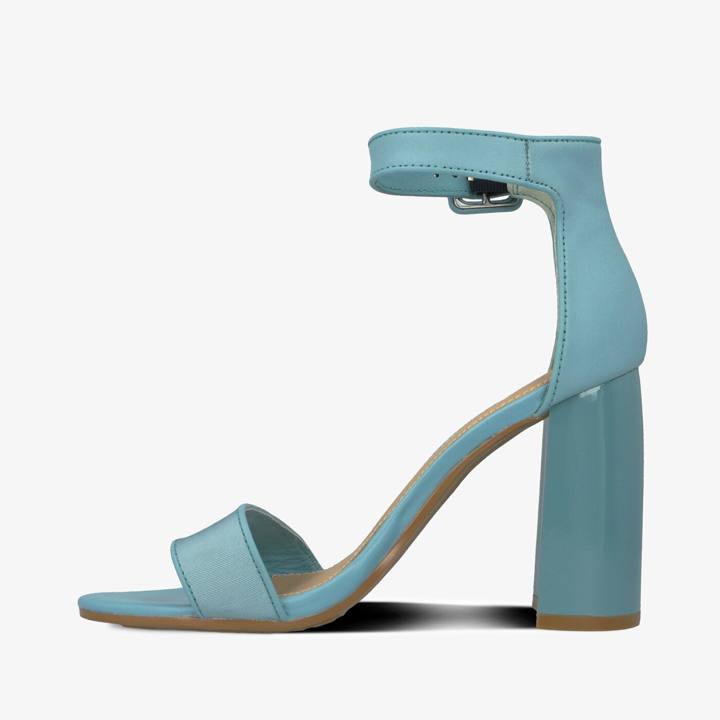 Damskie sandały TOMMY HILFIGER SHATILA 9C1 HEELED SANDAL TOMMY PASTEL fw0fw04116447 kolor niebieski