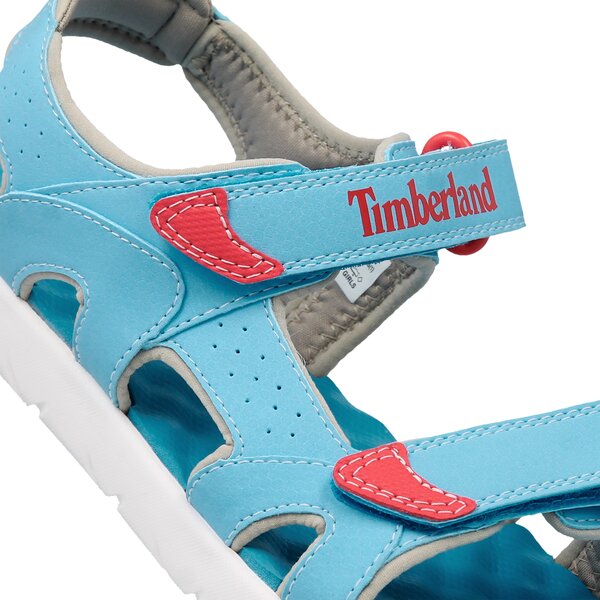 Dziecięce sandały / klapki TIMBERLAND PERKINS ROW 2-STRAP a1qg7 kolor niebieski