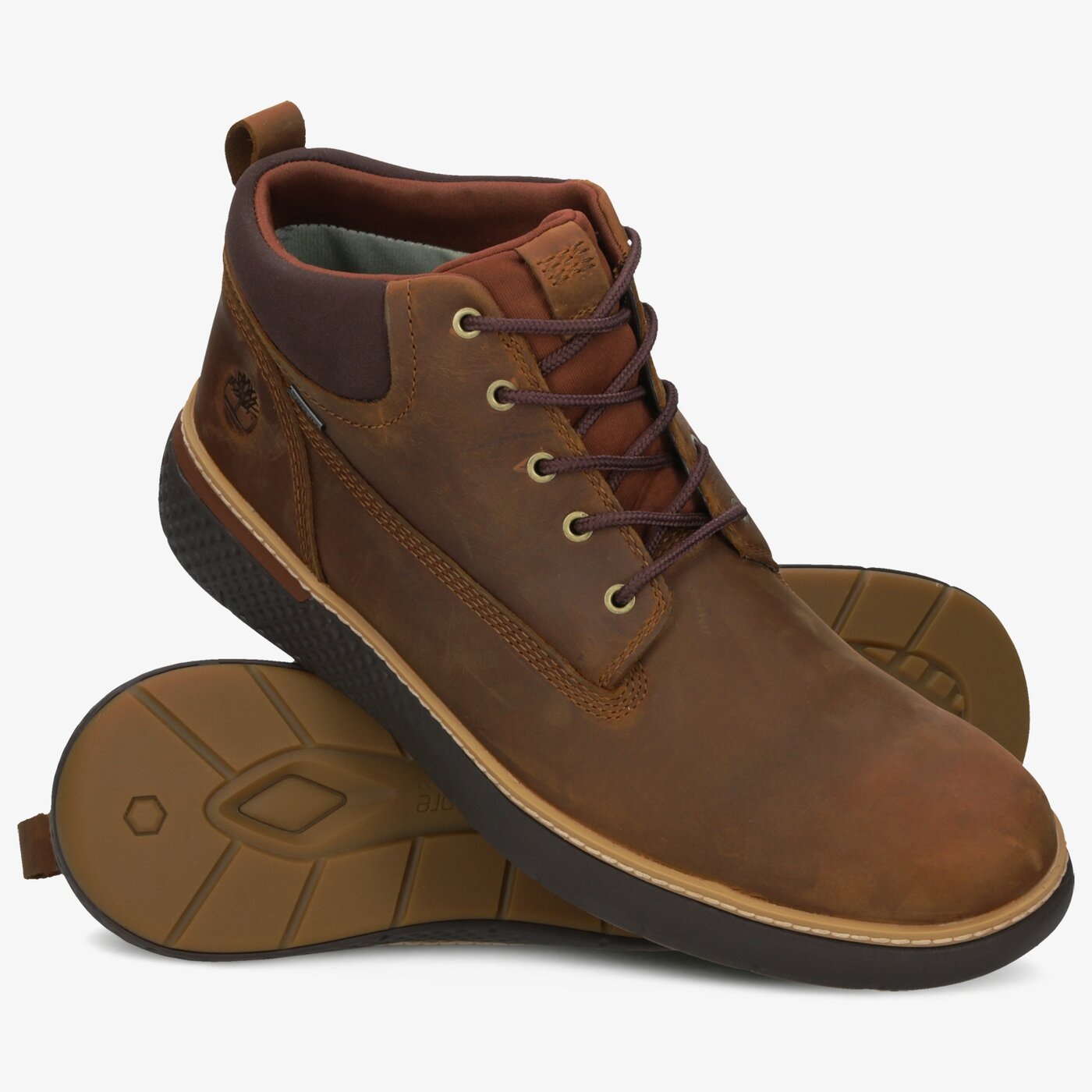 Męskie buty za kostkę TIMBERLAND CROSS MARK GTX CHUKKA tb0a2c1m1401 kolor brązowy