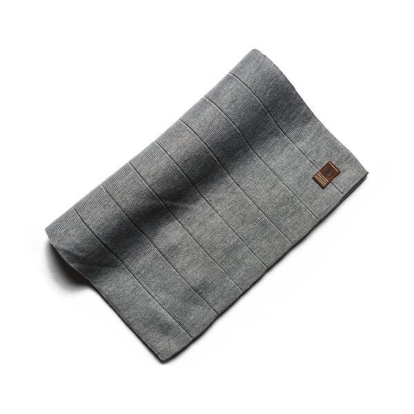 Damski szalik / rękawiczki TIMBERLAND SZALIK RIB SCARF WITH LOGO PATCH a1egzc81 kolor szary