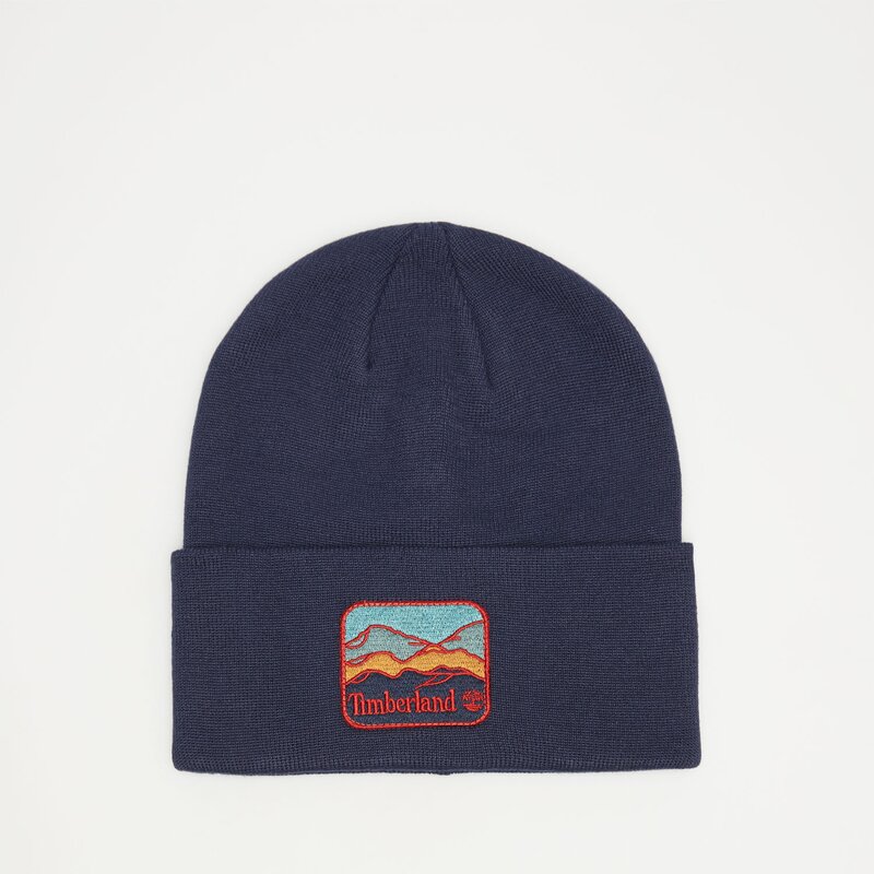 TIMBERLAND CZAPKA BEANIE WITH MOUNTAIN PATCH