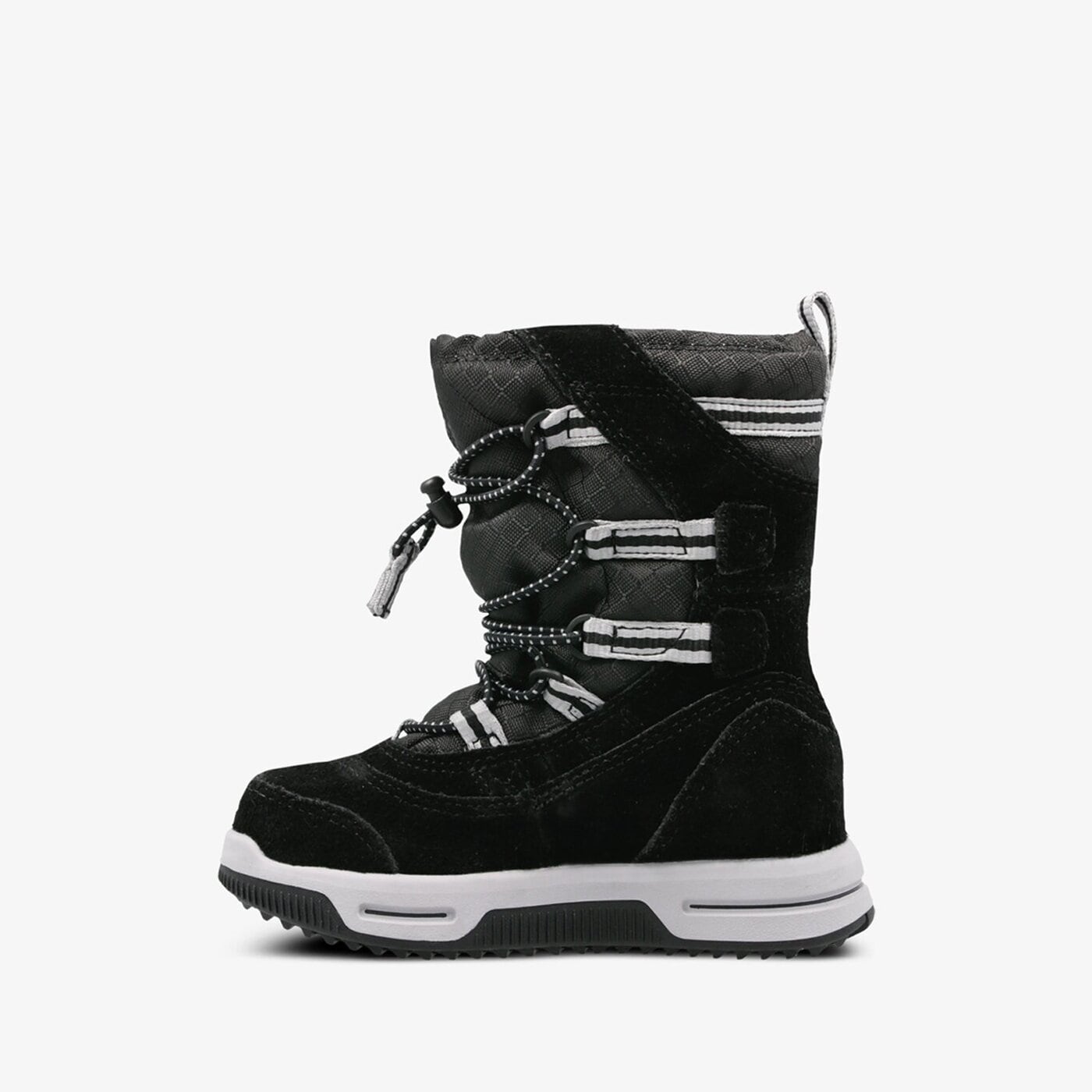 Dziecięce buty outdoor / trekkingowe TIMBERLAND SNOW STOMPER PULL ON WP a1ues kolor czarny