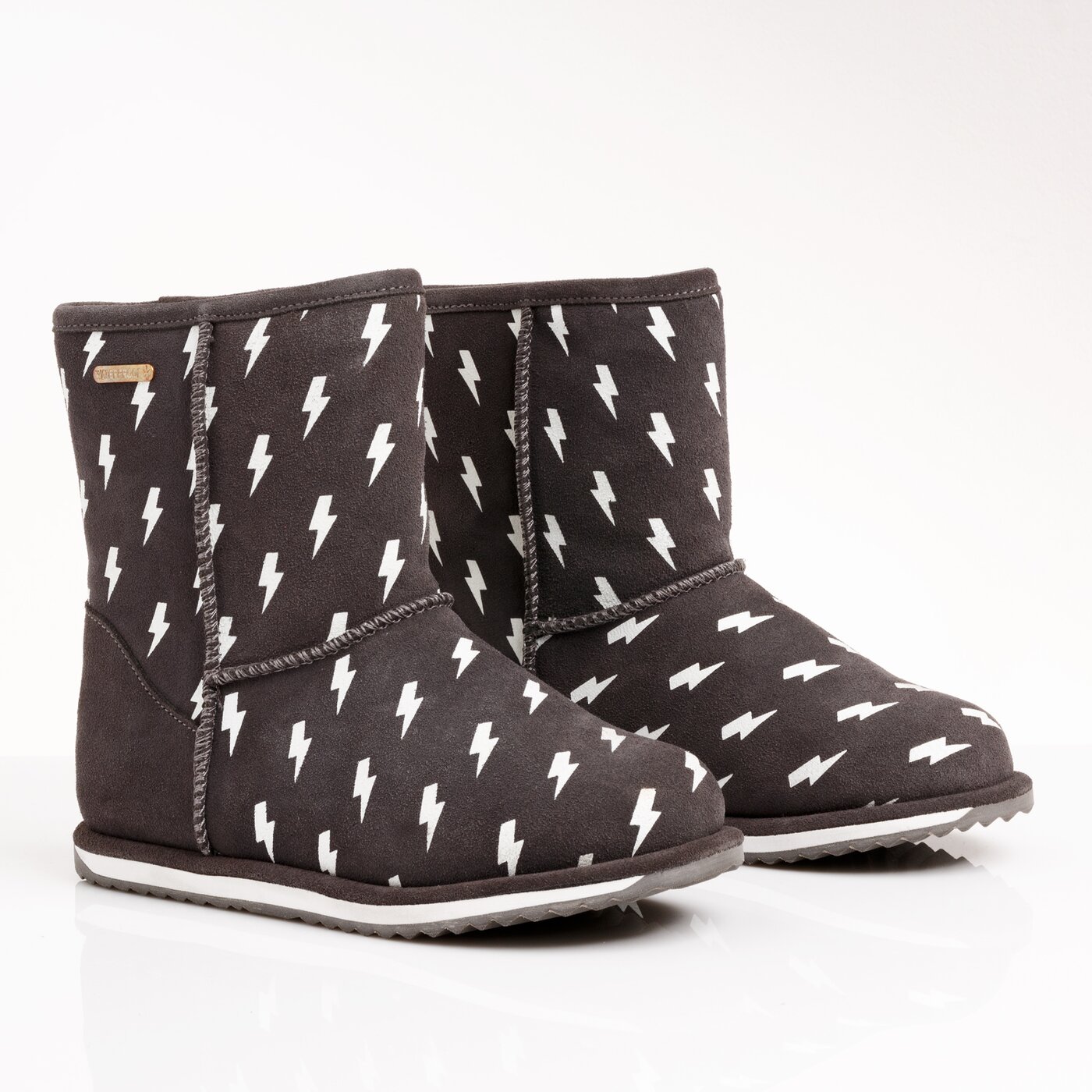 Dziecięce buty za kostkę EMU LIGHTNING BOLT BRUMBY k12102charcoal kolor szary