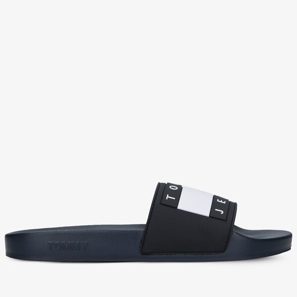 Męskie klapki TOMMY HILFIGER TOMMY JEANS FLAG POOL SLIDE em0em00689c87 kolor granatowy