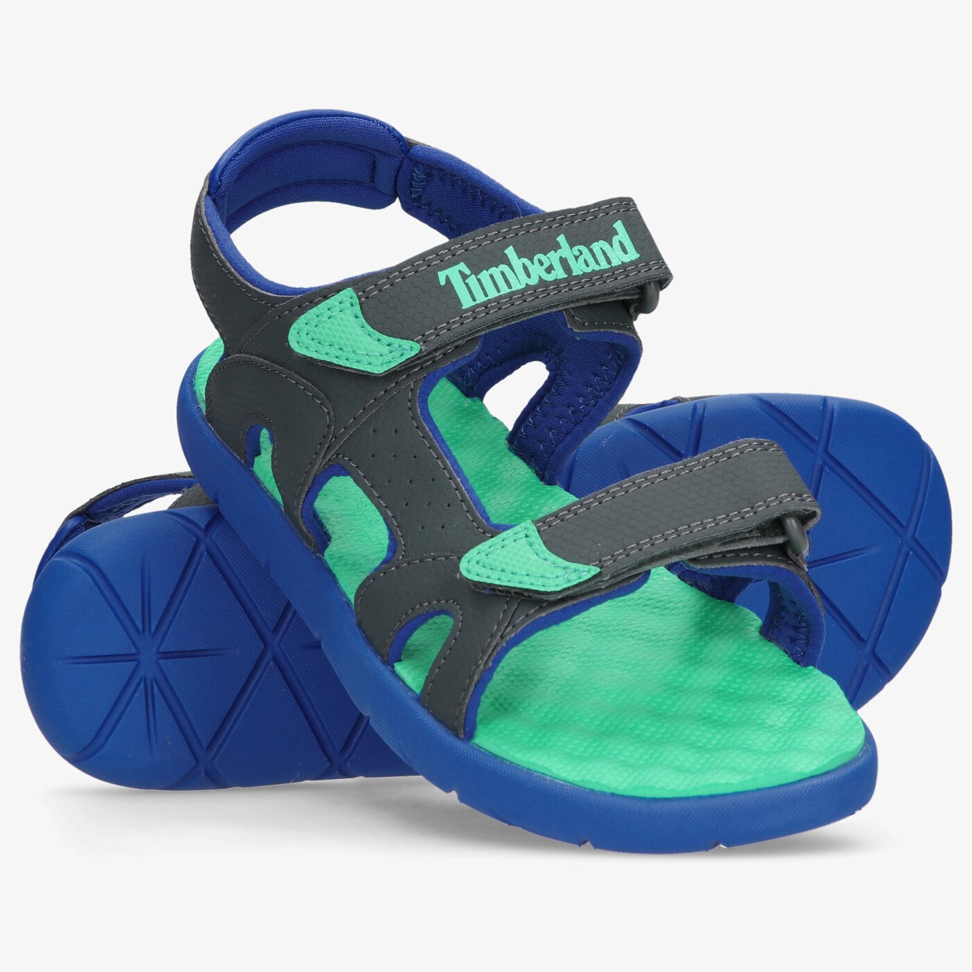 Dziecięce sandały / klapki TIMBERLAND PERKINS ROW 2-STRAP tb0a24s80281 kolor szary