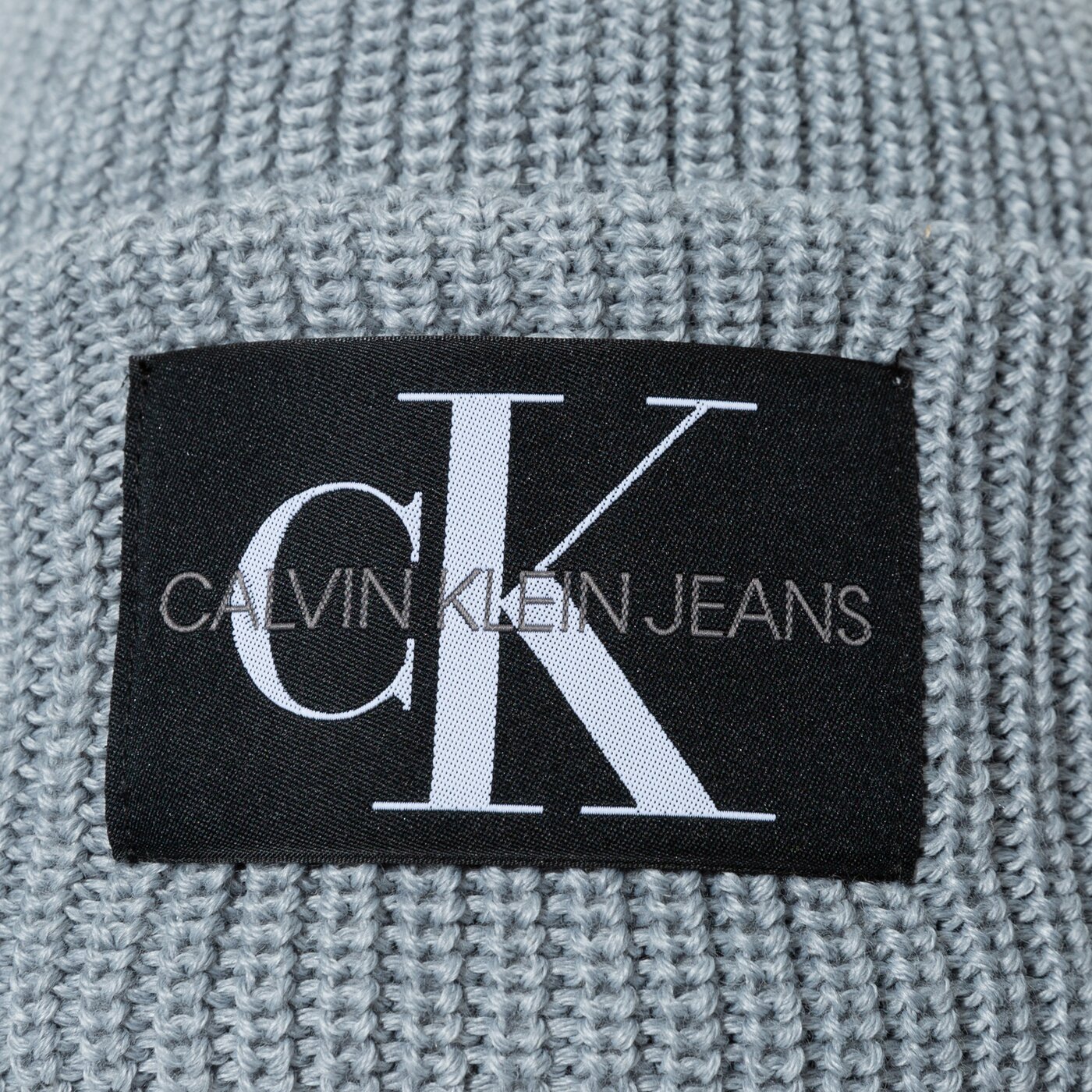 Damska czapka zimowa CALVIN KLEIN CZAPKA MONOGRAM BEANIE k60k607383ps8 kolor szary