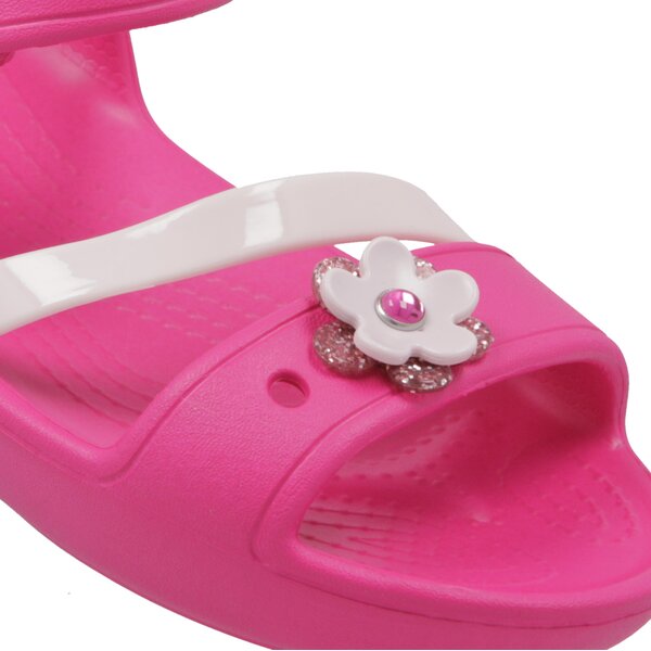 Dziecięce sandały / klapki CROCS LINA CHARM SANDAL K 2055306x0i kolor różowy