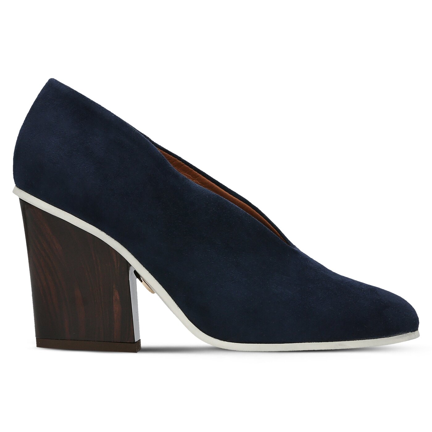 Damskie szpilki / czółenka BALDOWSKI LINE-B MINIMAL ALMOND d017553868g06 kolor granatowy