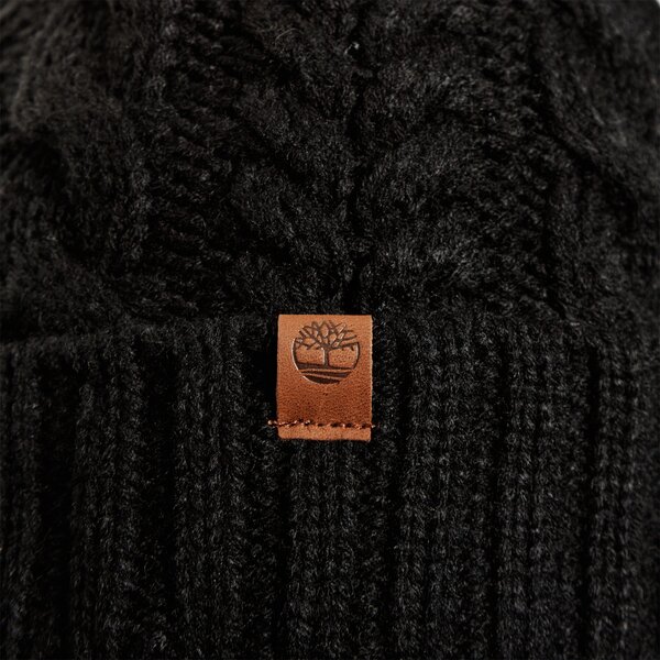Damska czapka zimowa TIMBERLAND CZAPKA ZIMOWA CABLE WATCHCAP tb0a1egk0011 kolor czarny