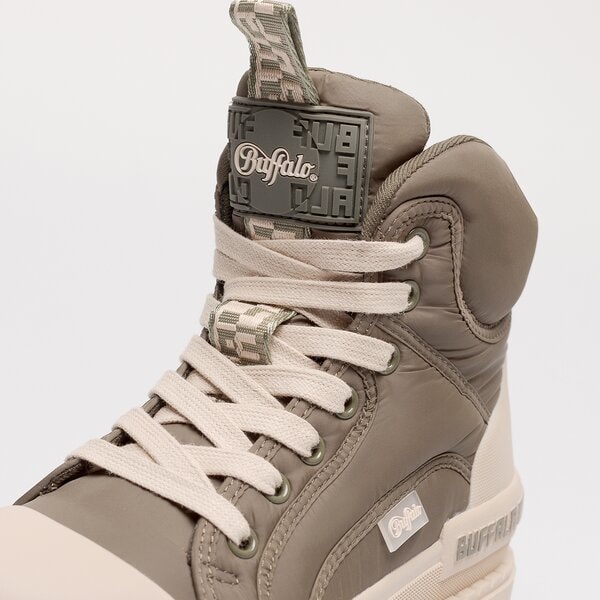 Damskie trampki BUFFALO RAVEN LACEUP MID 1630798 kolor khaki