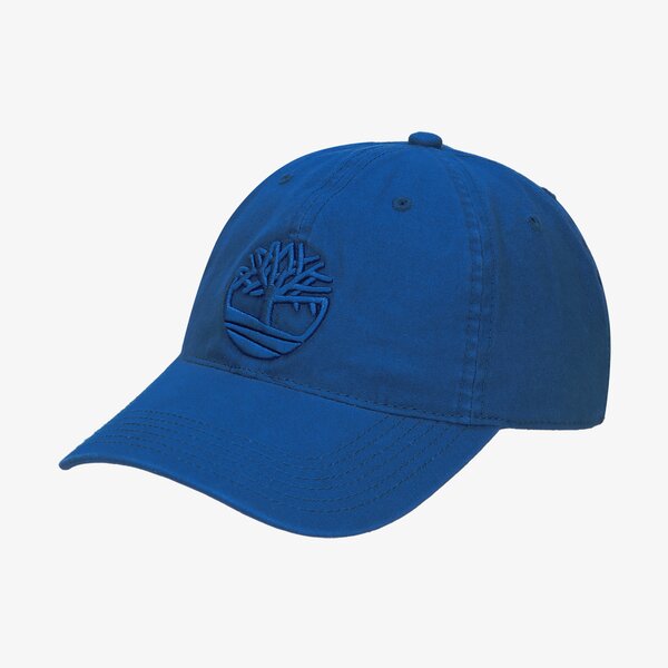 Damska czapka z daszkiem TIMBERLAND CZAPKA COTTON CANVAS BASEBALL CAP tb0a1e9m4841 kolor niebieski