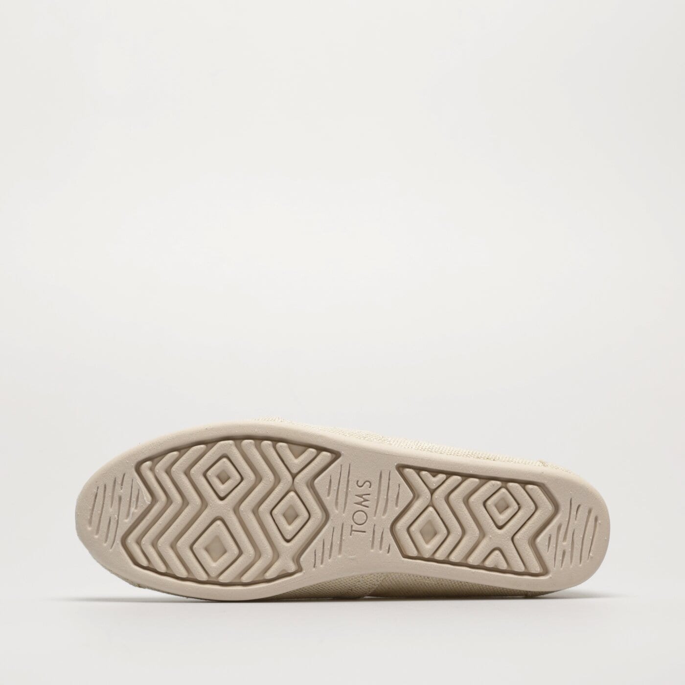 Damskie espadryle TOMS DARK NATURAL METALLIC LINEN 10019699 kolor beżowy