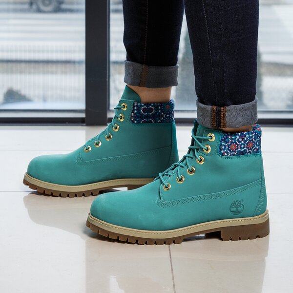 Dziecięce trapery TIMBERLAND PREMIUM 6 INCH WP BOOT  a1ko8 kolor zielony