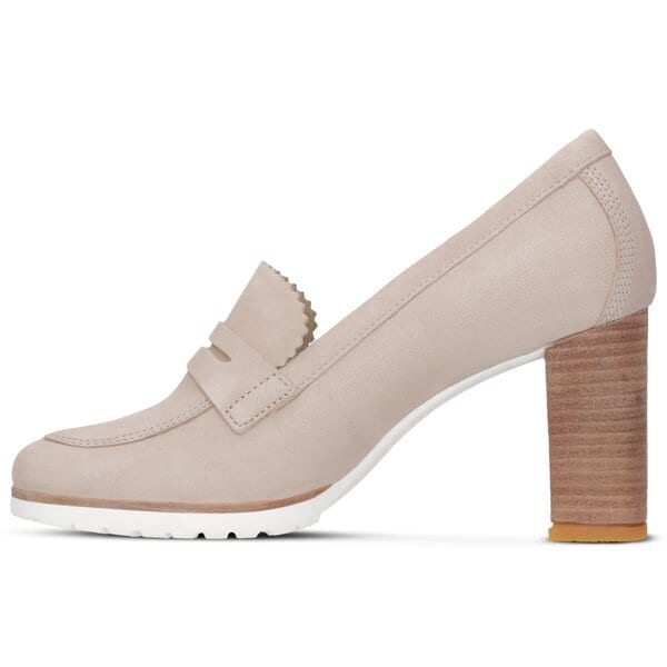Damskie szpilki / czółenka TIMBERLAND LESLIE ANNE MOCASSIN PUMP a1piy kolor beżowy