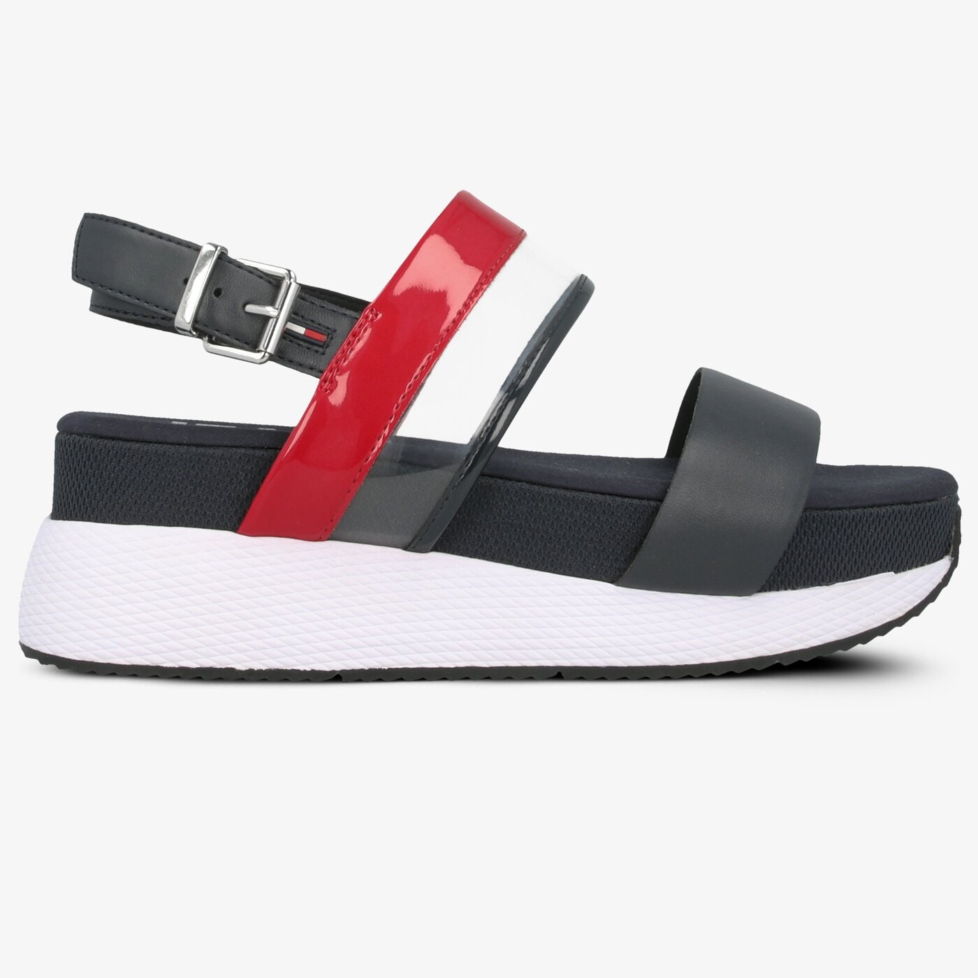 Damskie sandały TOMMY HILFIGER ONIKA 4C TRANSPARENT RWB HYBRID SANDAL en0en00443020 kolor granatowy