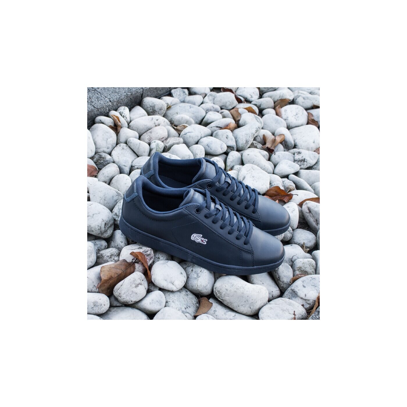 Męskie sneakersy (buty) LACOSTE CARNABY EVO WMP 730spm400711c kolor granatowy