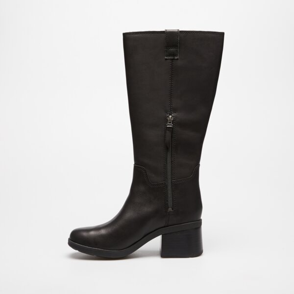 Damskie botki / sztyblety TIMBERLAND BELLEVAUX TALL ZIP UP BOOT tb0a43m8w021 kolor czarny