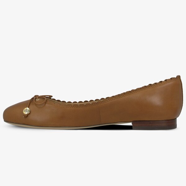 Damskie baleriny (buty) LAUREN RALPH LAUREN GLENNIE 802714739002 kolor brązowy