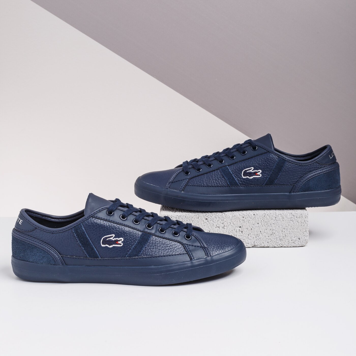 Męskie trampki LACOSTE SIDELINE 120 4 CMA 739cma003295k kolor granatowy