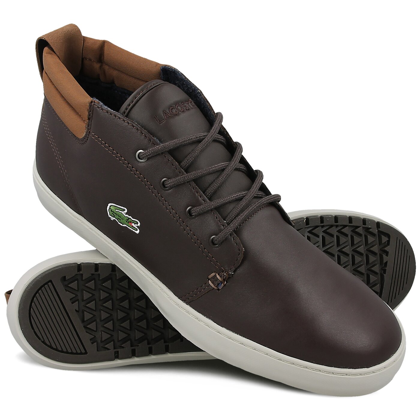 Męskie trampki LACOSTE AMPTHILL TERRA 317 1 734cam0002176 kolor brązowy