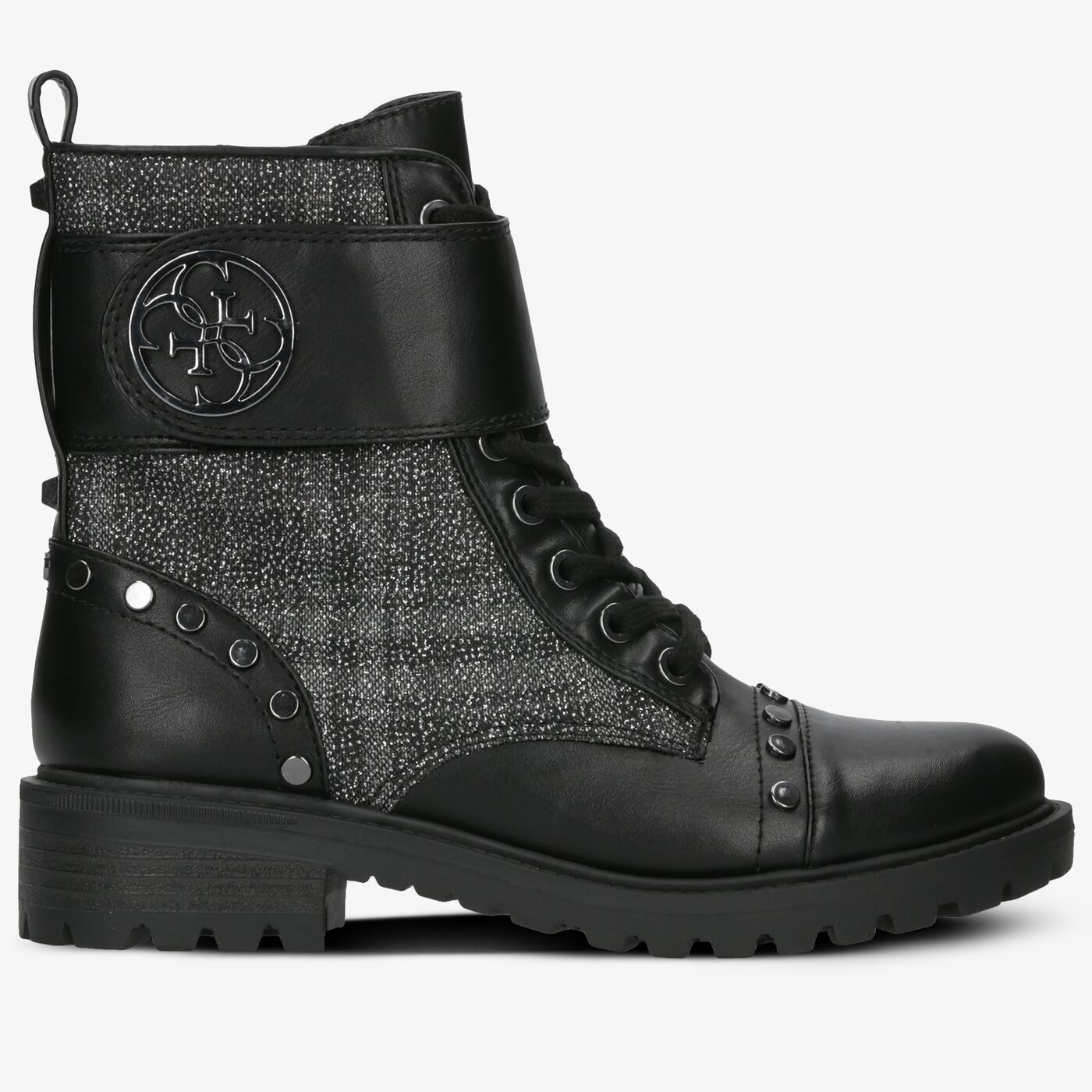 Damskie botki / sztyblety GUESS HEATHIRE fl7ht2ele10blkbr kolor czarny