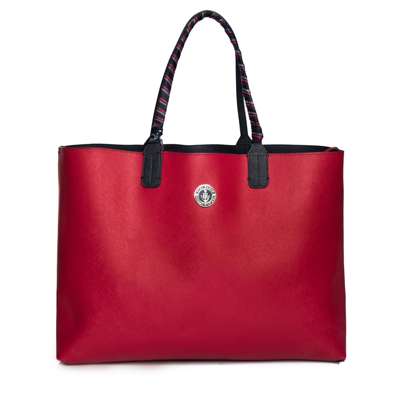 Damska torebka TOMMY HILFIGER TORBA GIGI REVERSIBLE TOTE aw0aw03465901 kolor granatowy