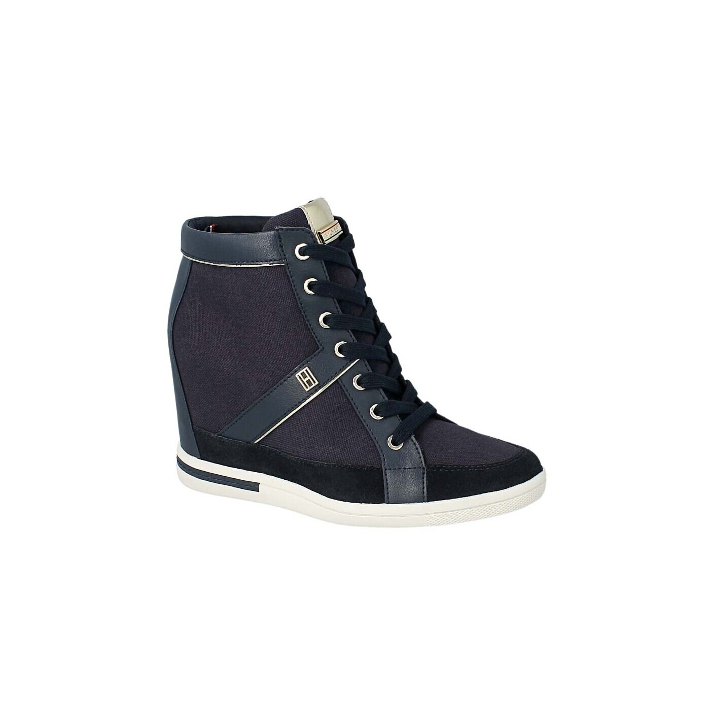 Damskie buty za kostkę TOMMY HILFIGER S1285EBILLE 10D fw56820807403 kolor granatowy