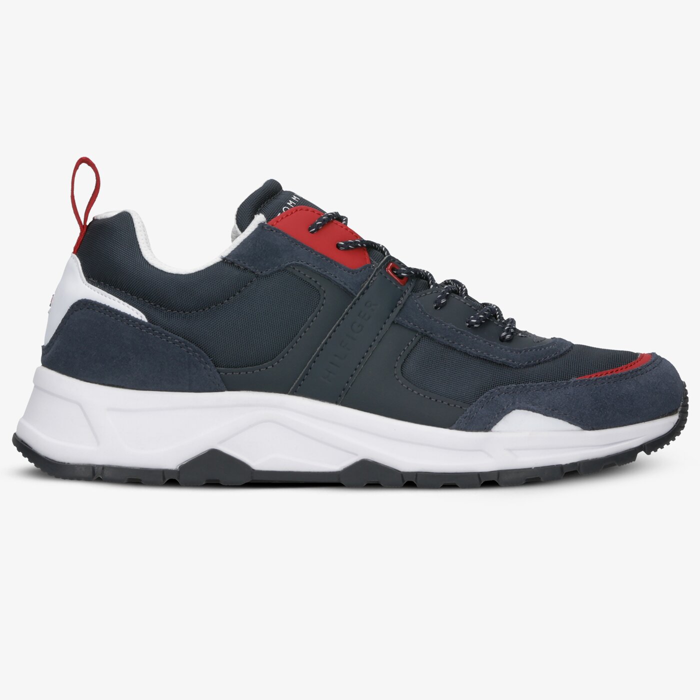 Męskie sneakersy (buty) TOMMY HILFIGER FASHION MIX SNEAKER fm0fm02389020 kolor granatowy