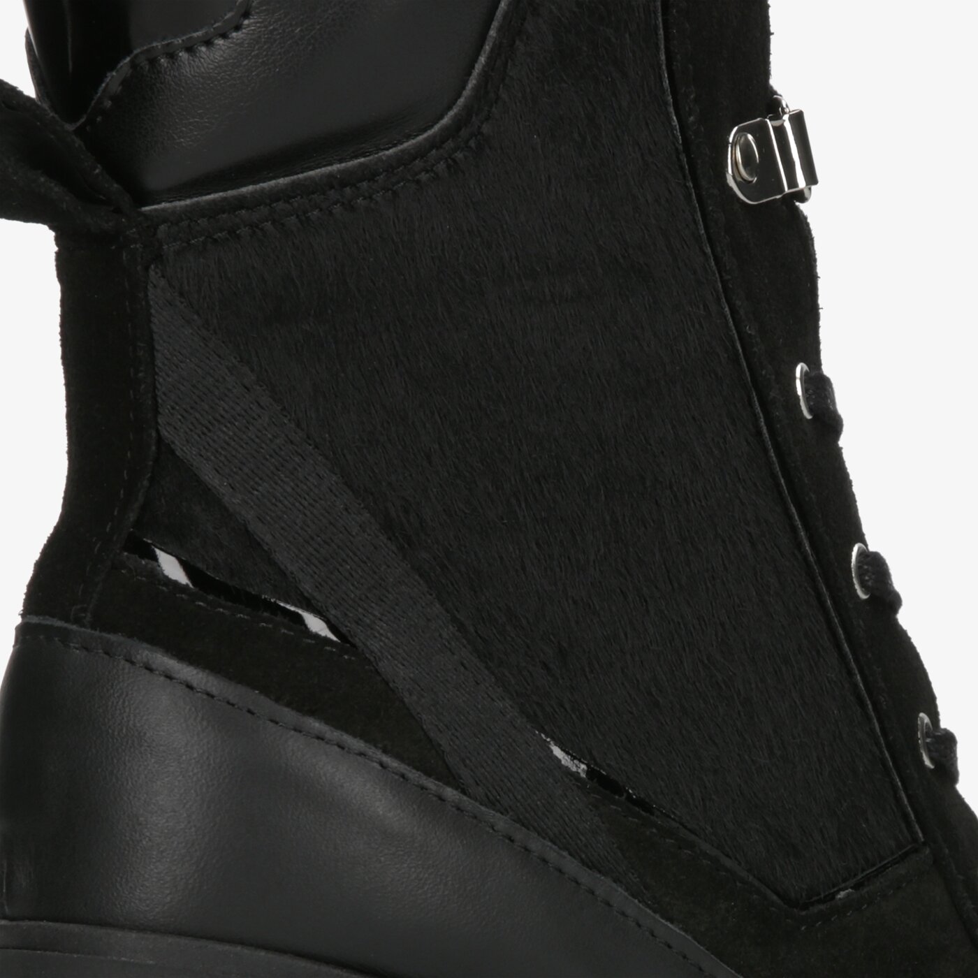 Damskie botki / sztyblety SYMBIOSIS COMBAT STYLE  sywc219015 kolor czarny