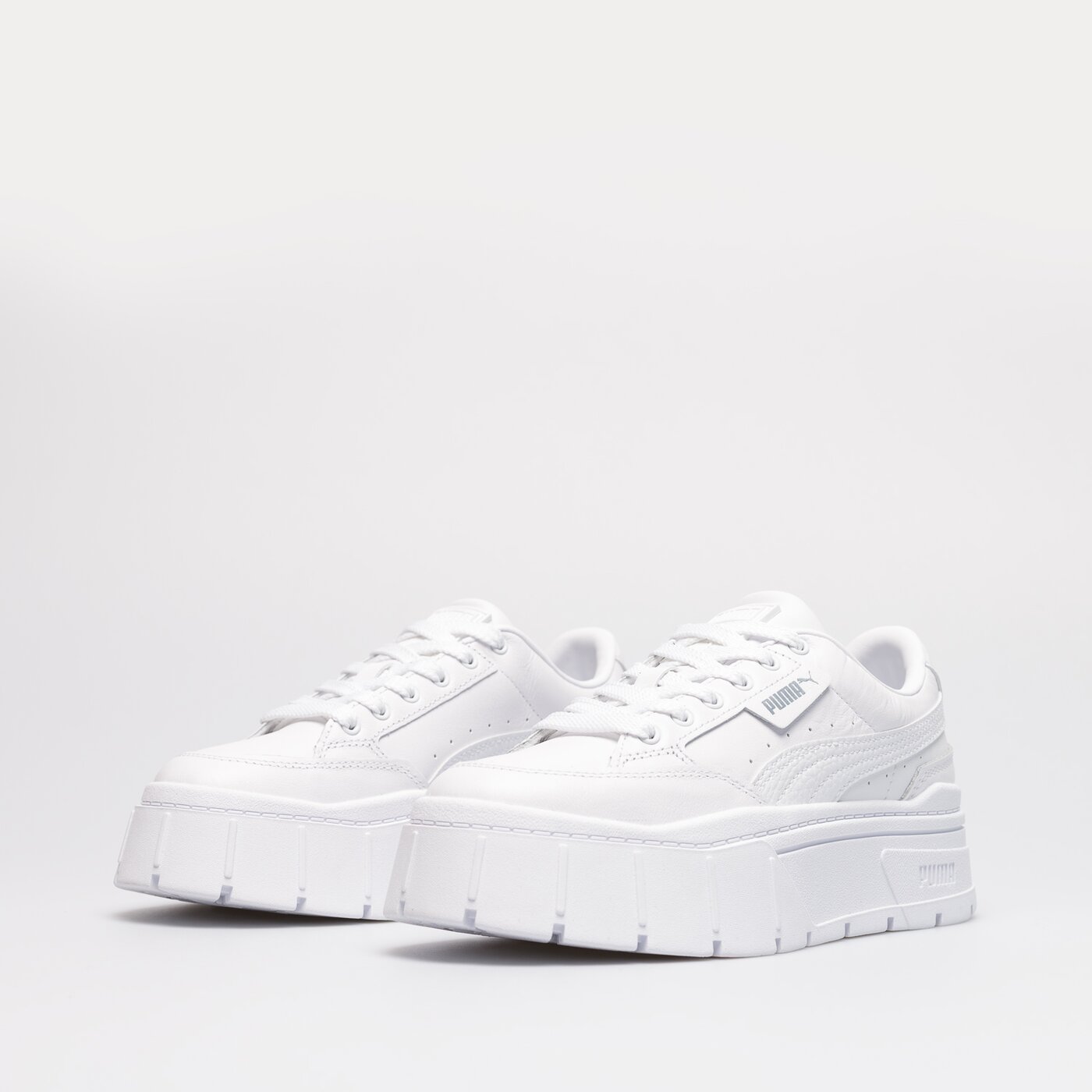 Damskie sneakersy (buty) PUMA MAYZE STACK LTHR WNS 38441201 kolor biały