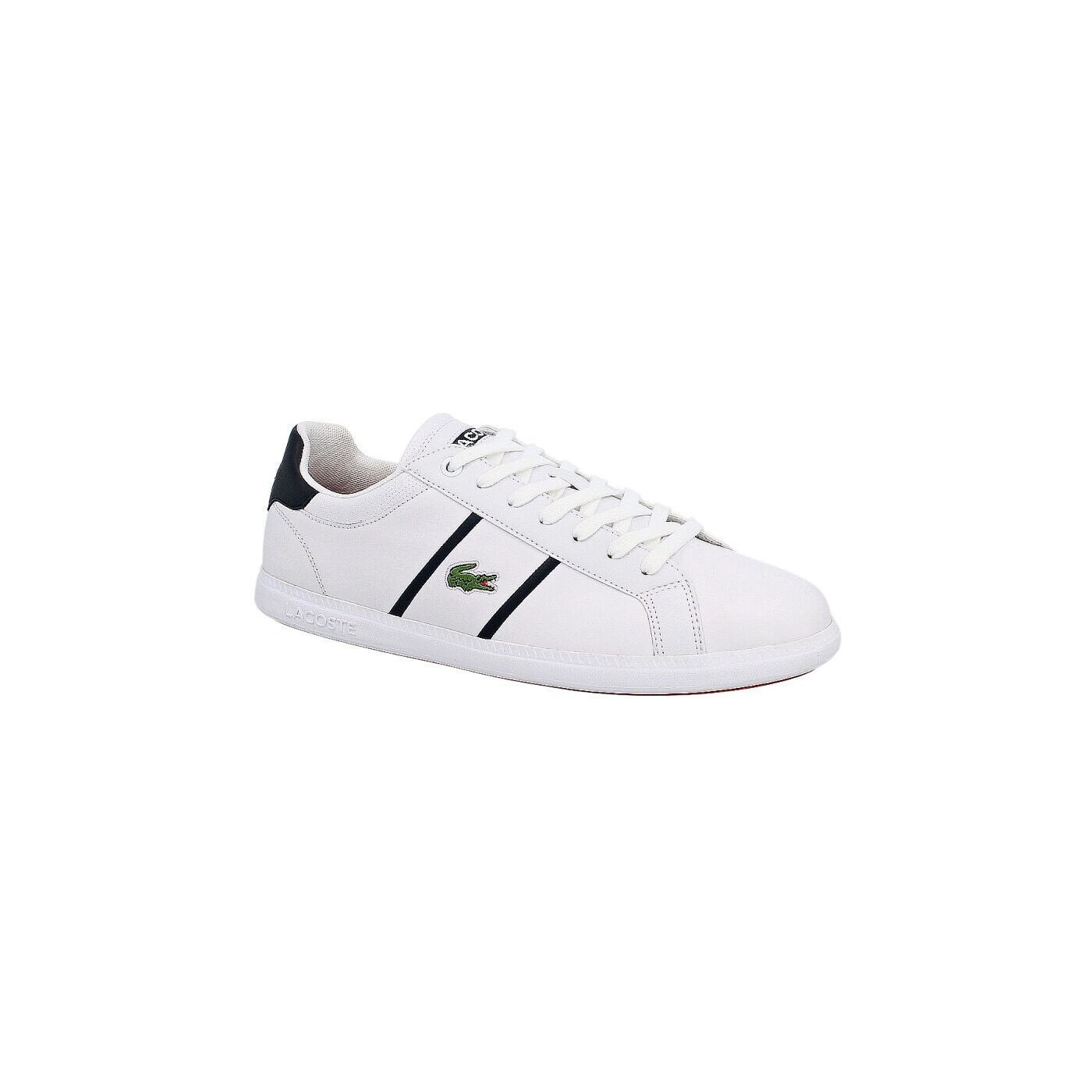 Męskie sneakersy (buty) LACOSTE GRADUATE EVO CRT  728spm0015x96 kolor biały