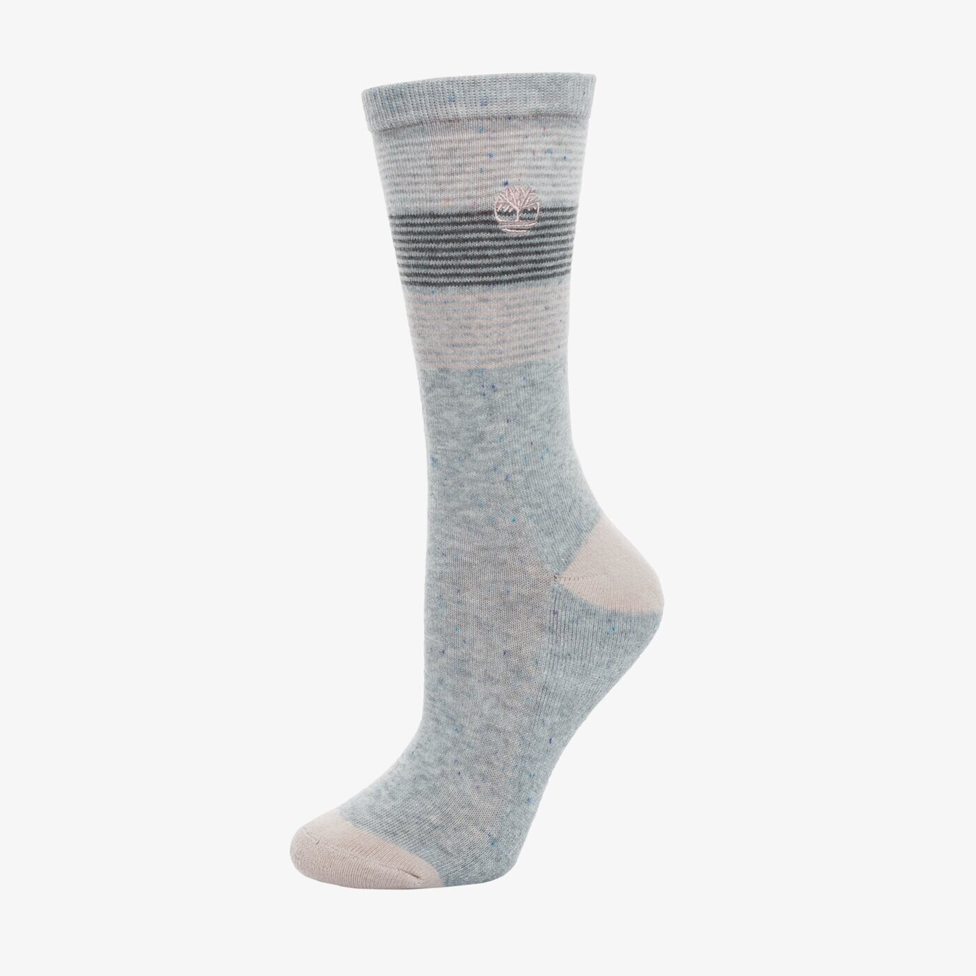 Damskie skarpetki TIMBERLAND SKARPETY 2PP STRIPED SPECKLE CREW tb0a1evac811 kolor szary