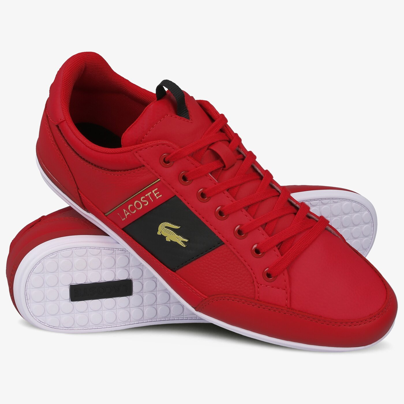 Męskie sneakersy (buty) LACOSTE CHAYMON 0120 1 CMA 740cma0043ds9 kolor czerwony