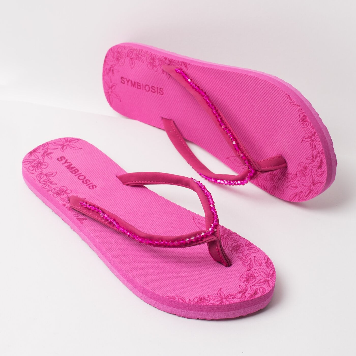 Damskie klapki SYMBIOSIS VANESSA  syws118010 kolor fioletowy