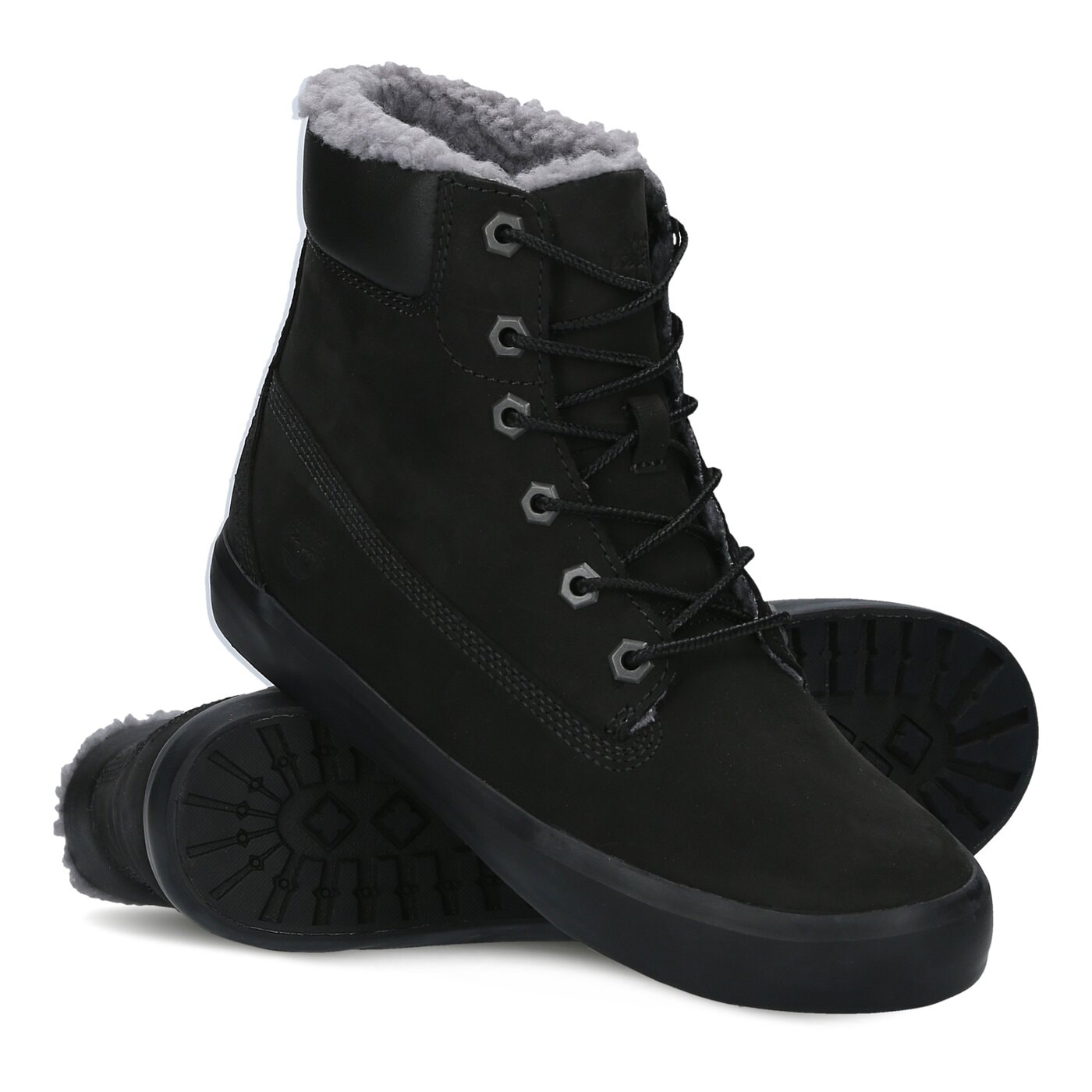 Damskie botki / sztyblety TIMBERLAND FLANNERY 6 IN WARM a18xo kolor czarny