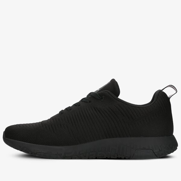 Męskie sneakersy (buty) TOMMY HILFIGER CORPORATE KNIT RIB RUNNER fm0fm02838bds kolor czarny