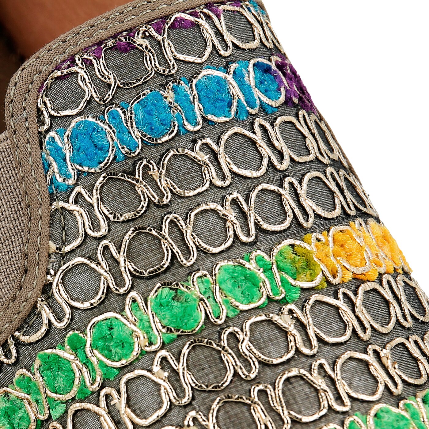 Damskie espadryle GUESS RELA flrel2fab14taupe kolor beżowy