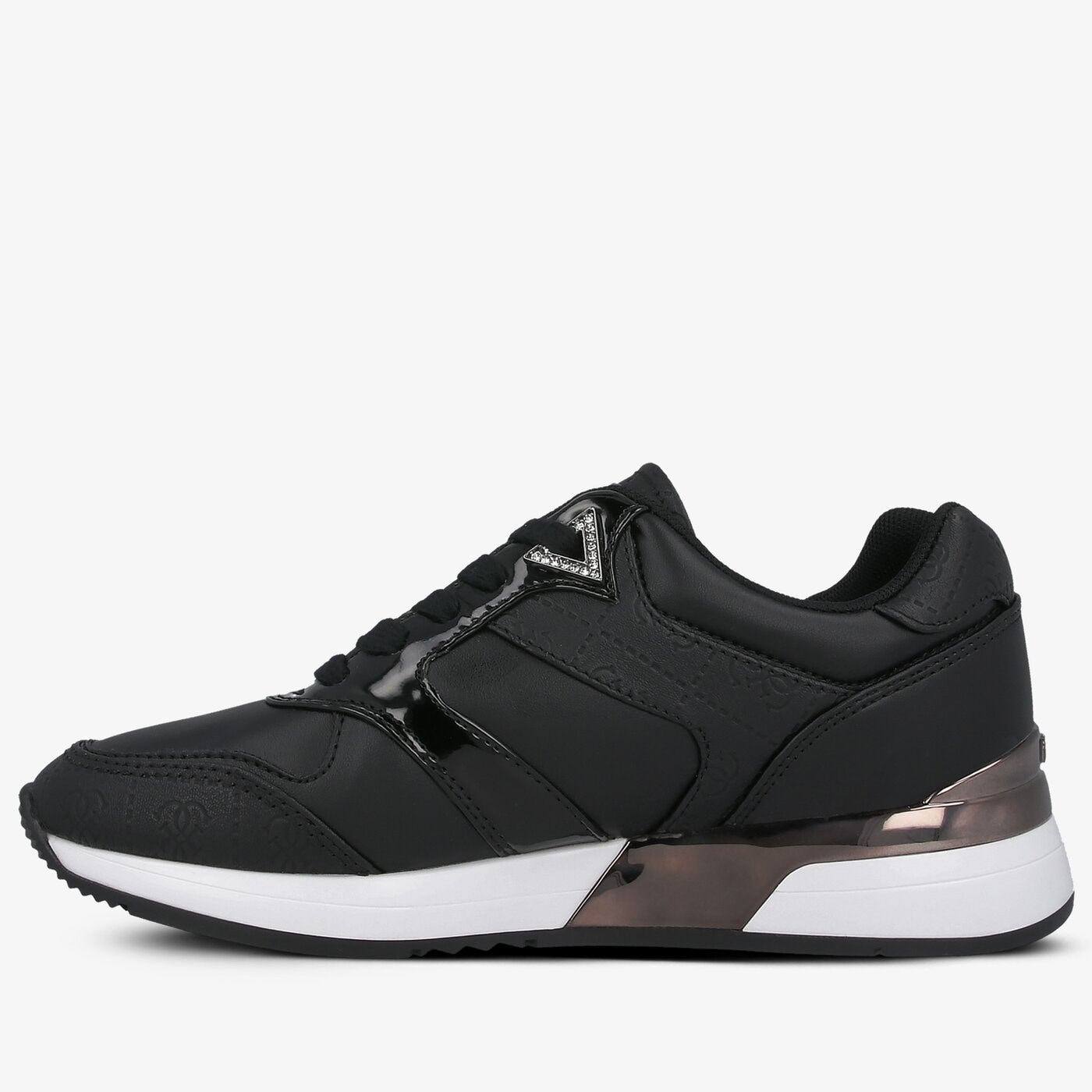 Damskie sneakersy (buty) GUESS MOTIV fl7mov ell12black kolor czarny