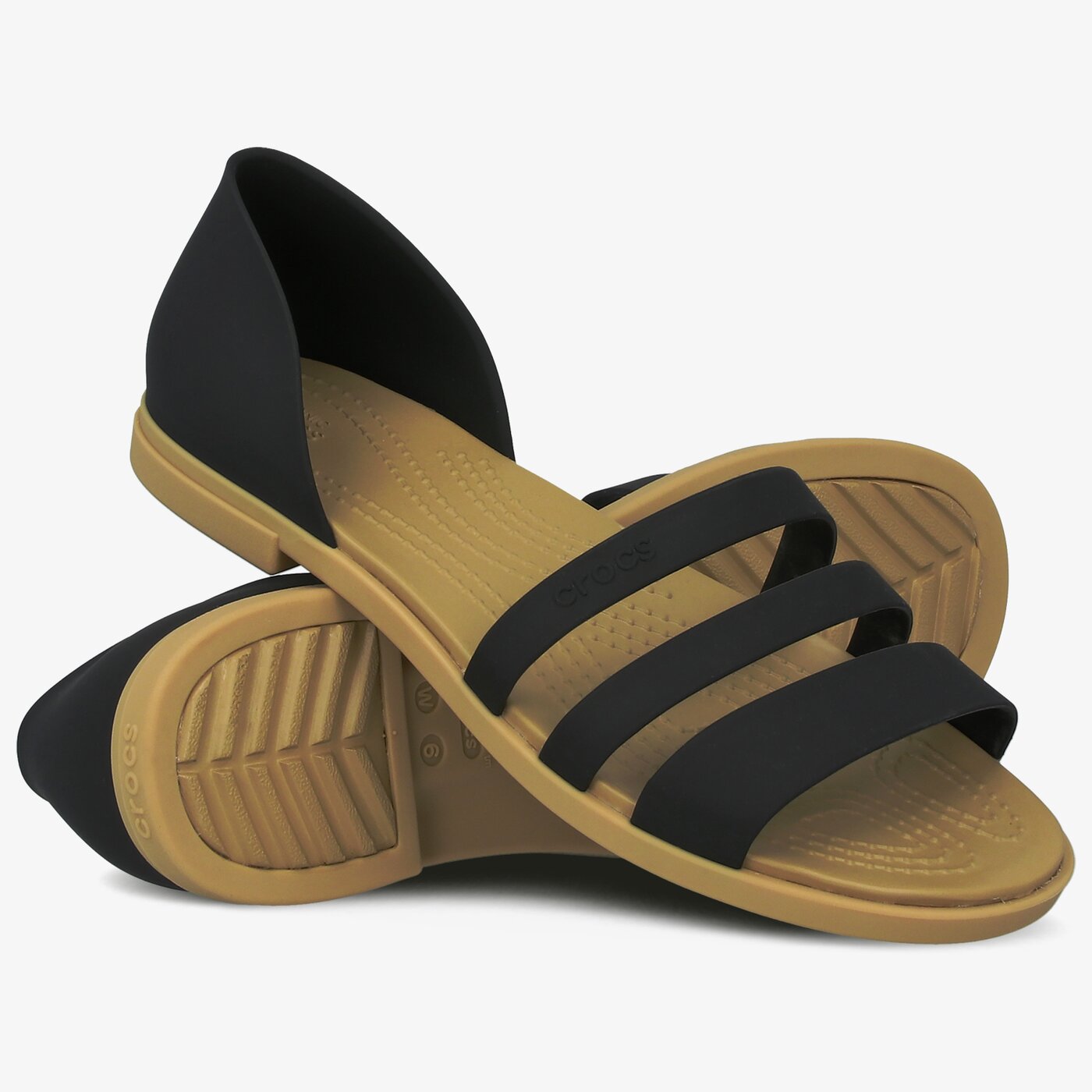 Damskie sandały CROCS TULUM OPEN #20610900w# kolor czarny