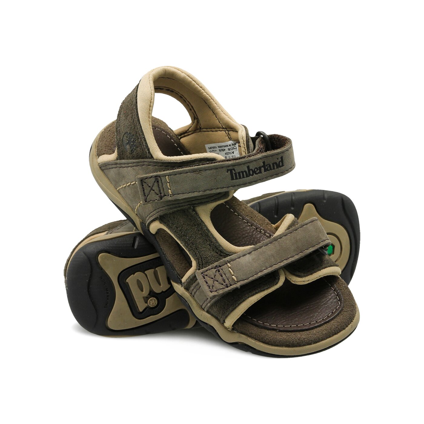 Dziecięce sandały / klapki TIMBERLAND TISBURY 2 STRAP ca1lgv kolor brązowy