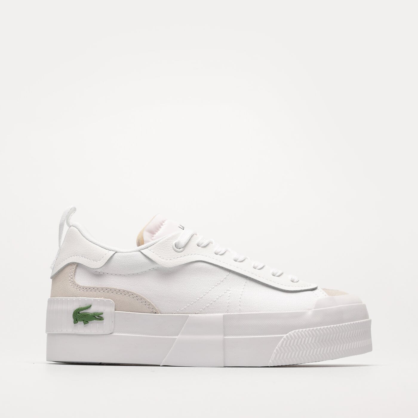 Damskie sneakersy (buty) LACOSTE L004 PLATFORM 123 1 CFA 745cfa001421g kolor biały